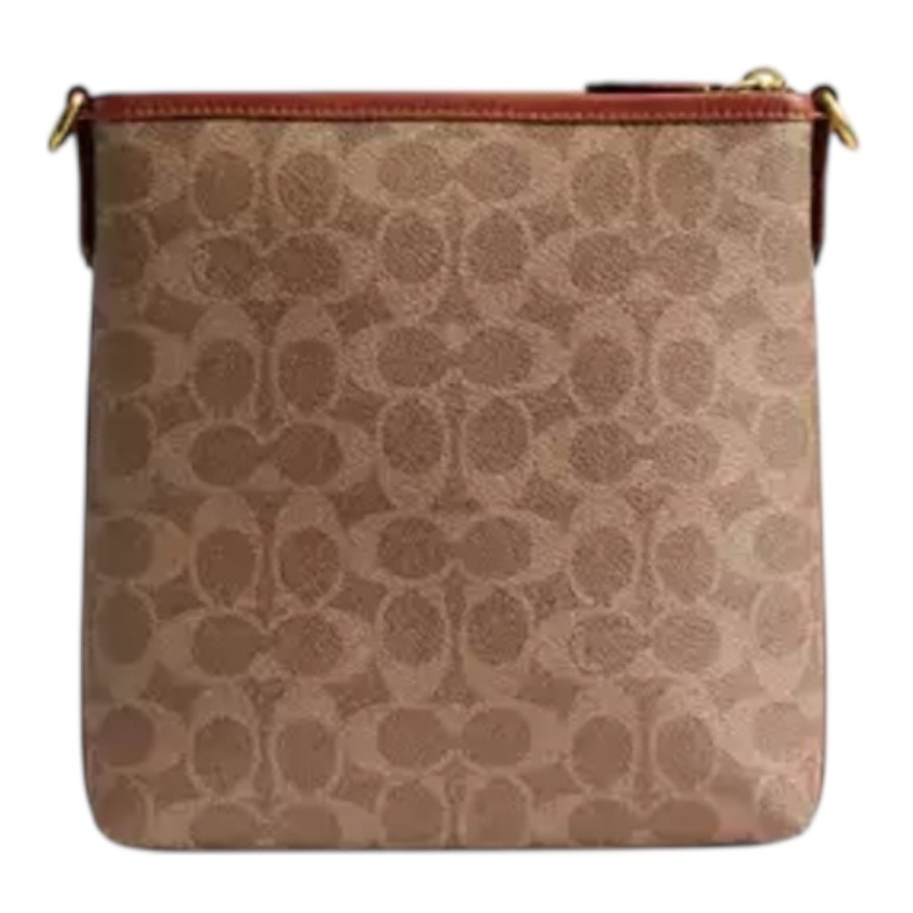 Coach Brown and Tan Crossbody Bag - Picture 2 of 9